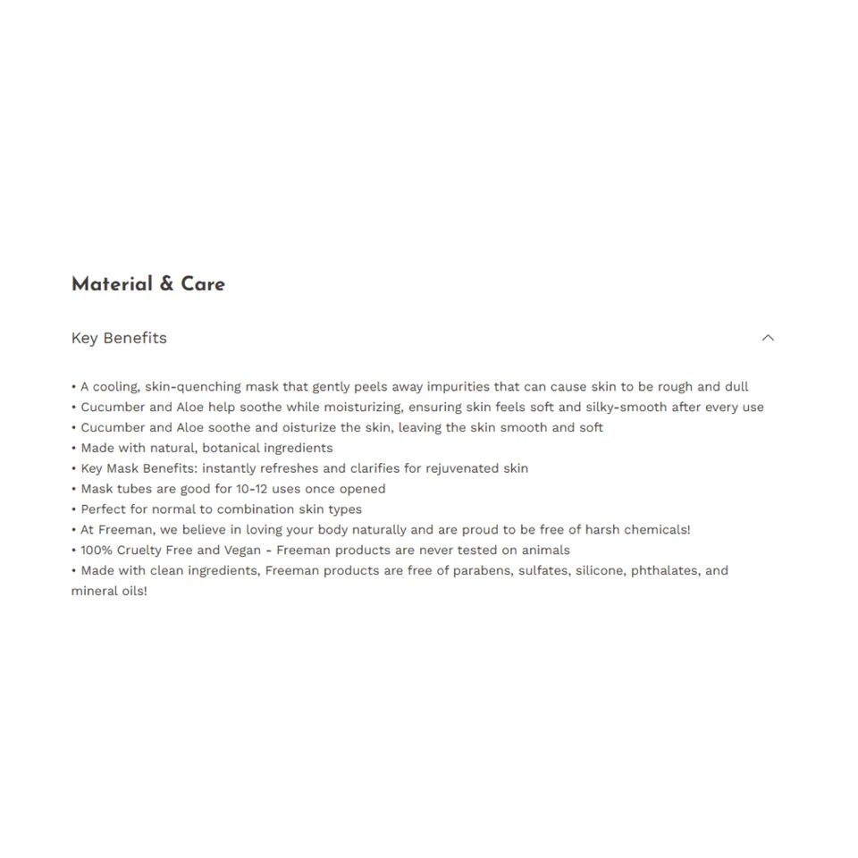 1 X 175 ml Freeman Renewing Cucumber Peel-Off Gel Renouvelant FREE SHIPPING - Image 2 of 4