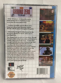NEW sealed GROUND ZERO TEXAS Limited Run Games SEGA CD Long Box LONGBOX Classic