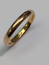 22CT GOLD WEDDING BAND RING