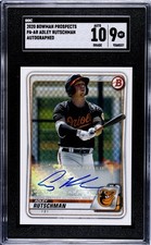 2020 Bowman - Prospects Autographs Adley Rutschman #PA-AR SGC 9/10 ORIOLES