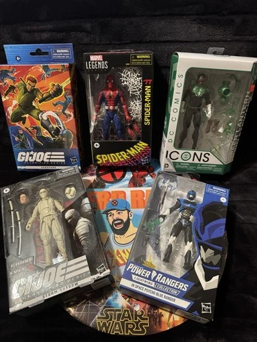 Hasbro Toys Mixed Lot! Marvel Legends, GI Joes, Power Rangers, DC