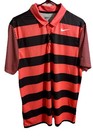 Men’s Nike Dri-fit Striped Golf Shirt Size L No Snags Or Stains Short Sleeves — photo 1