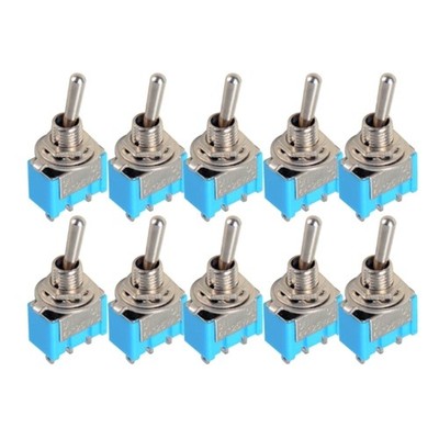 10pcs 3 Pin MTS-103 Miniature Toggle On Off Knob Switch Micro for Car ...