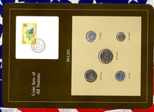 Coin Sets of All Nations Belize 1979-1983 UNC 25 cent 1981 10,50 cent 1980