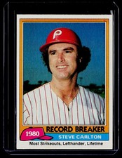 1981 Topps #202 Steve Carlton BS53