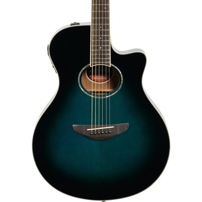 Yamaha APX600 Thinline Acoustic-Electric Guitar, Spruce Top, Blue Burst