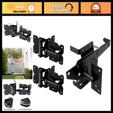 Heavy Duty Stainless Steel Self Locking Gate Latch Hinges Set Adjustable, Ru