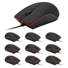 10 Pack Wired Mouse USB Computer Mouse Ergonomic Right Left Hand PC Laptop
