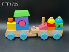 Garanimals "My First Train" Wooden Train  Stacking Block Set, Pre-Owned
