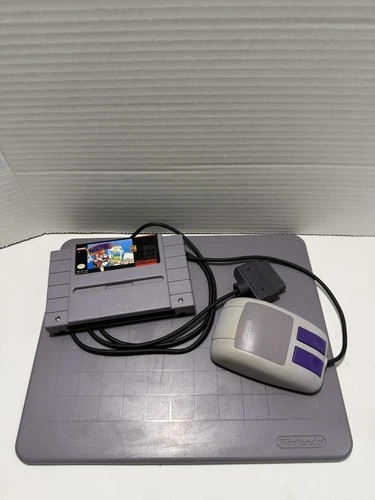 Mario Paint Game w/ Mouse and Pad - Snes Super Nintendo Entertainment System