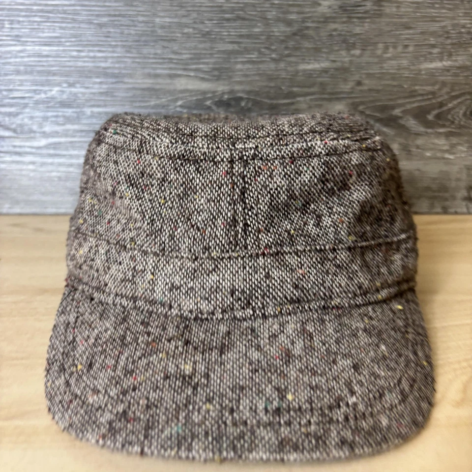 Gorra Life Is Good correa trasera newsboy tweed lana mujer marrón moteado Foto 2 de 4
