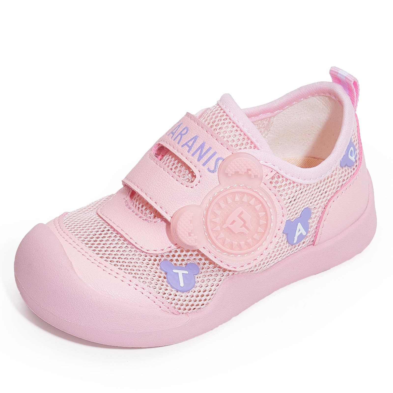 For Baby Girls Sneakers Barefoot Walking Shoes Pink25