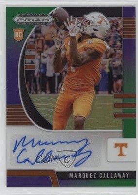 2020 Prizm Draft Picks Purple & Green /199 Marquez Callaway Rookie Auto RC 05l9