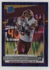 2020 Panini Donruss Optic Rated Rookies Purple Shock Prizm Antonio Gibson 0hr4
