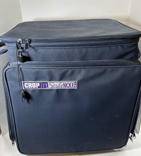 CROP IN STYLE XXL Rolling Tote Organizer Scrapbook Art Craft Storage Luggage Bag