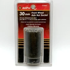 AMPRO T72001 Cr-Mo 30mm 1/2" Drive 6-Point Front Wheel Axle Nut Socket
