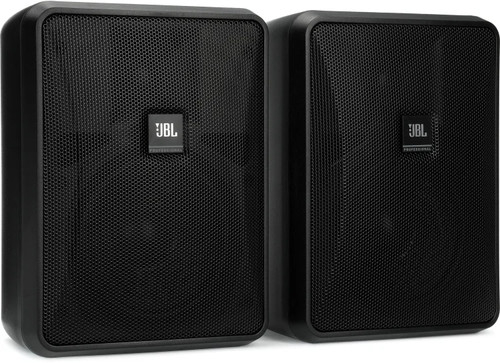 JBL Control 25-1 Indoor/Outdoor Surface-Mount Speakers - Black (Pair)