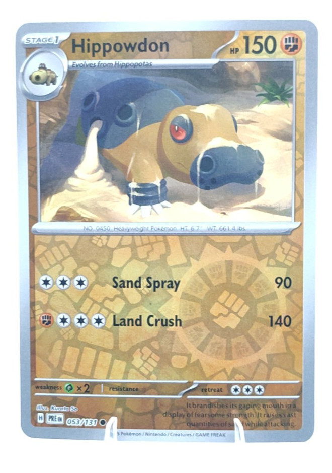 Hippowdon 053/131 LP Reverse Holo SV: Prismatic Evolutions