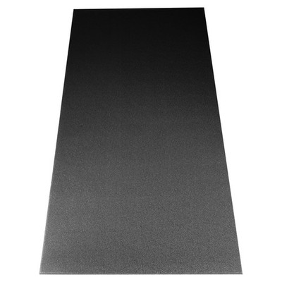 GWT 36'' x 78'' Durable Anti-Slip Workout Mat - 78''L x 36''W x 0.2''Th, Black 
