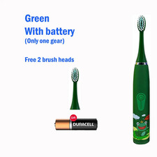 Children Electric Toothbrush with Replace Brush Heads Kids Cartoon Toothbrush Ul