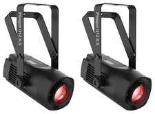 2 Chauvet DJ PINSPOT Q1Z ILS 20 Watt RGBW LED DMX Compact Pin Spot Lights