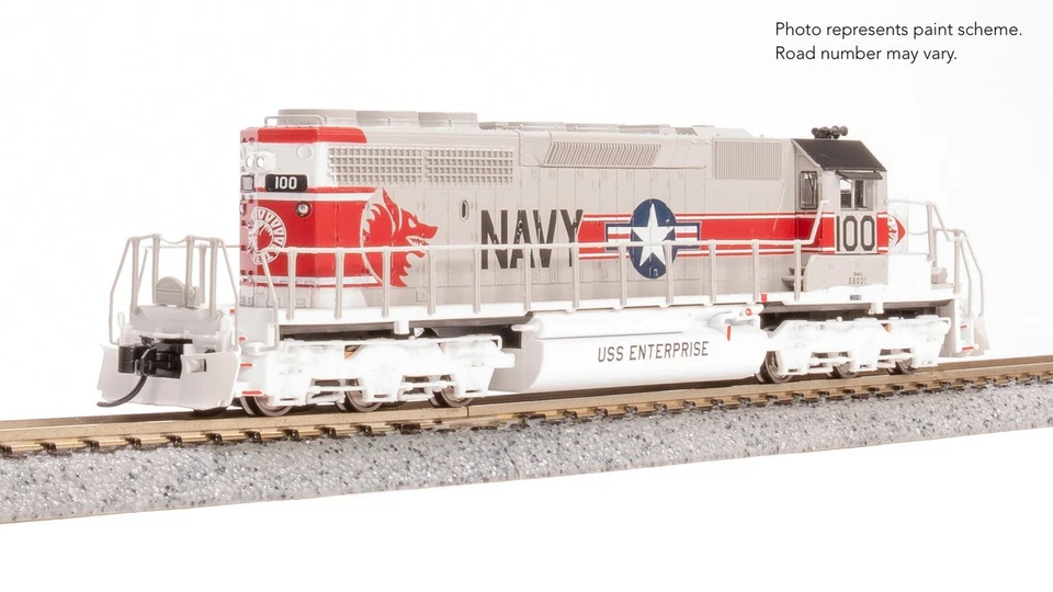 Broadway Limited 9494 N US Navy EMD SD40-2 Diesel Locomotive 100 (Analog DC) - Image 2 of 2