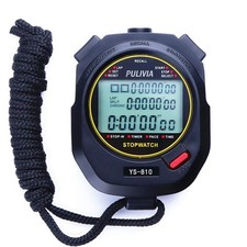 PULIVIA Sports Stopwatch Timer 10 Lap Split Memory Digital Stop Watch Countd...