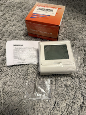 Wengart Raumthermostat Digital Thermostat WG-E809, 3A, Programmierbar LCD Touch