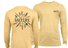 Salt Life Size S Youth Yellow Lure Vibe UV30 Performance Live Salty Saltlife NWT