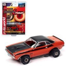 Auto World SC400-1O Thunderjet 1970 Dodge Challenger Orange HO Scale Slot Car