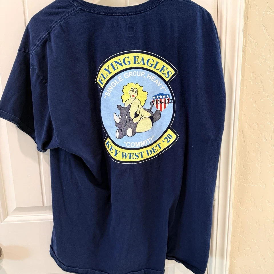 Camiseta VFA-122 Flying Eagles Azul Marino - Key West Det '20 Foto 2 de 4