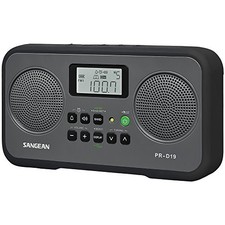 Sangean PR-D19BK FM Stereo/AM Digital Tuning Portable Radio with Protective