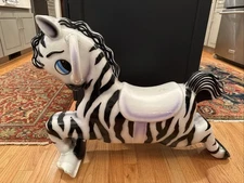 Riding Zebra Horse Vintage Playground Spring Rider Bouncing Ride