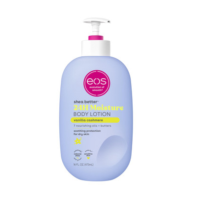 EOS Vanilla Cashmere Body Lotion 16 Oz 24 Hour Hydration All Natural Formula