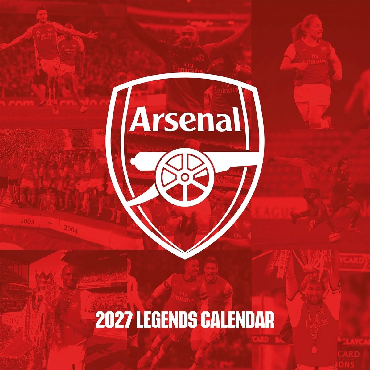 Arsenal FC Legends Calendar 2027, Wall Calendars, Month To View, Sports, Gift - Image 5