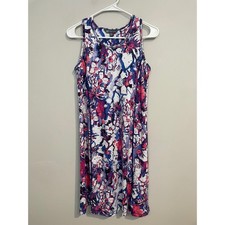 Title Nine Watercolor Floral Sleeveless Active Dress Size Medium Outdoor Camping