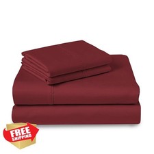 Pizuna King Sheets Rio Red, 400 TC Long Stapl...