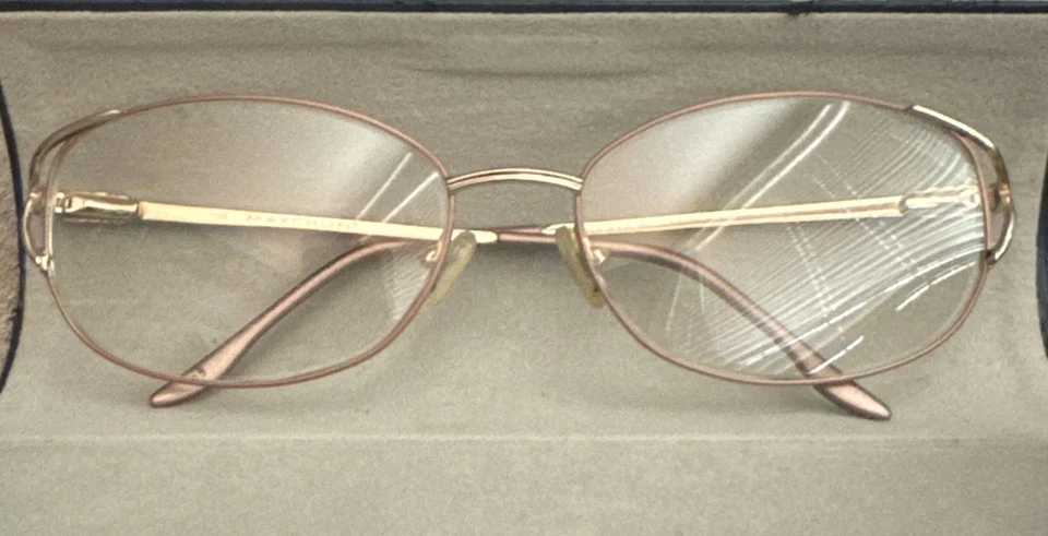 De Colección MARCHON TRES JOLIE 110 Gafas MARCOS Diseñador Rosa Brillante Borde Completo Foto 2 de 4