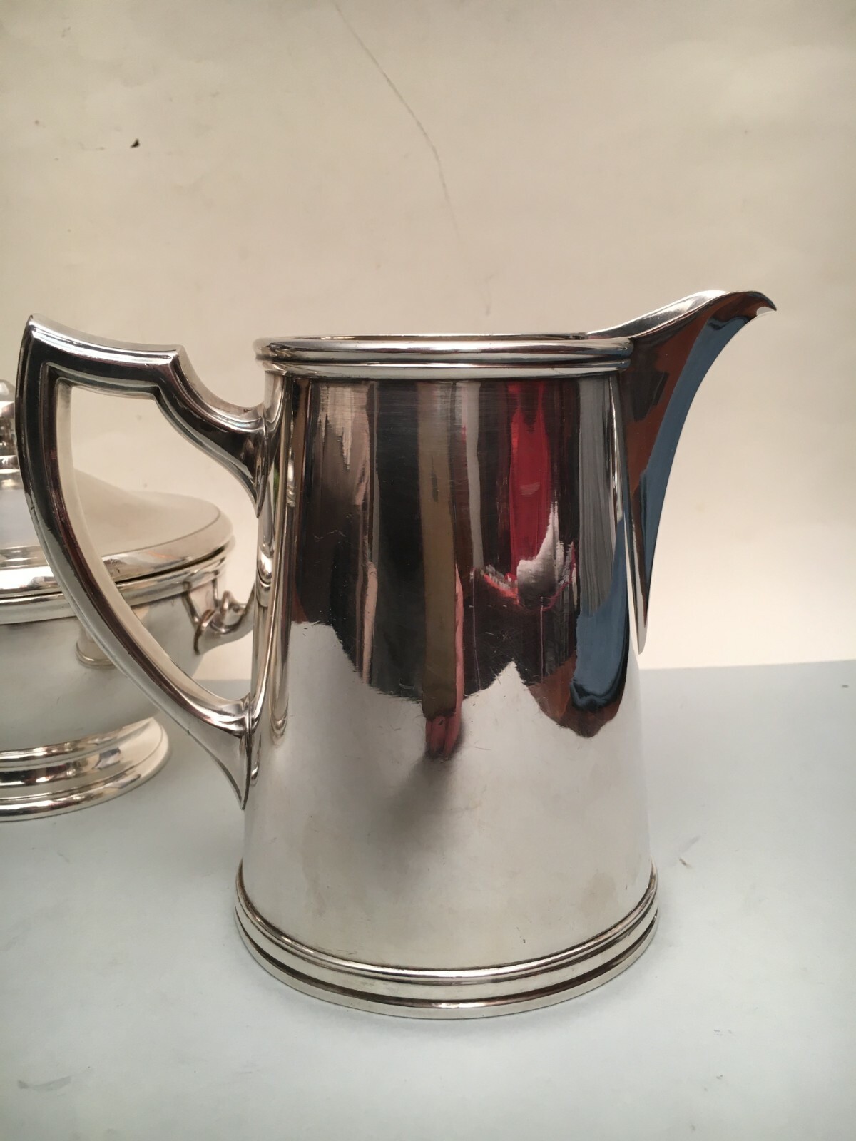 4 Piece Tea Set. Berndorf Art Krupp Milano