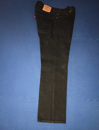 LEVI STRAUSS MENS STRAIGHT FIT LEVI'S 501 W38 L34 DENIM JEANS Black | eBay