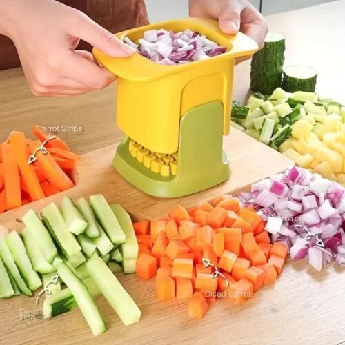 Vegetable Chopper Onion Dicing Artifact French Fries Slicer Kitchen Gadget Cucum - Picture 1 of 6