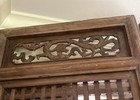Antique Qing Chinese Carved Elm Wood Screens (set Of Four) — photo 6