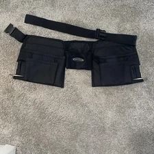 Mcguire Nicholas Work Wear Tuff Wear Black Tool Belt Pouch Black! Very Good Cond