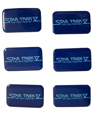 Star Trek V: The Final Frontier 2.75'' Movie Promo Button Pins 1988 1 Pc.