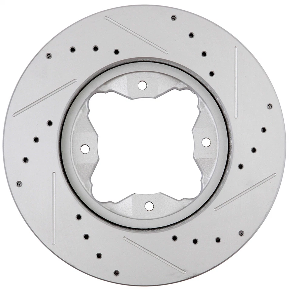 ROTORES DE FRENO DE TALADRO DELANTERO Y RANURA Y PASTILLAS DE CERÁMICA APTOS PARA ACURA CL HONDA ACCORD Foto 2 de 4