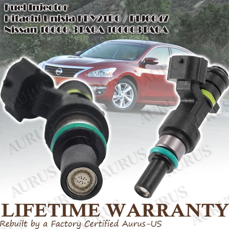 4 оригинальные топливные форсунки Hitachi для Nissan Altima Rogue 2,5 л FBY21B0 I4 2013-2015 годов выпуска - Изображение 3 из 4