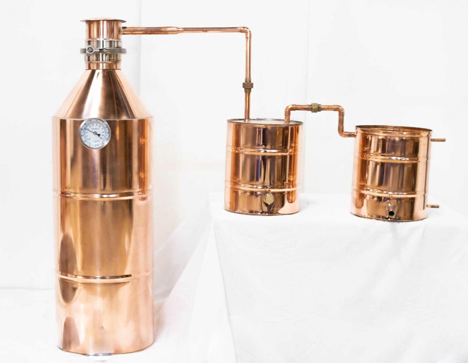 10 Gallon Copper Moonshine Still with Worm and Thumper from Vengeance Stills