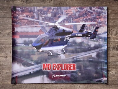 Boeing McDonnell Douglas MD-900 HSD Explorer Helicopter Poster 30''X24'' 