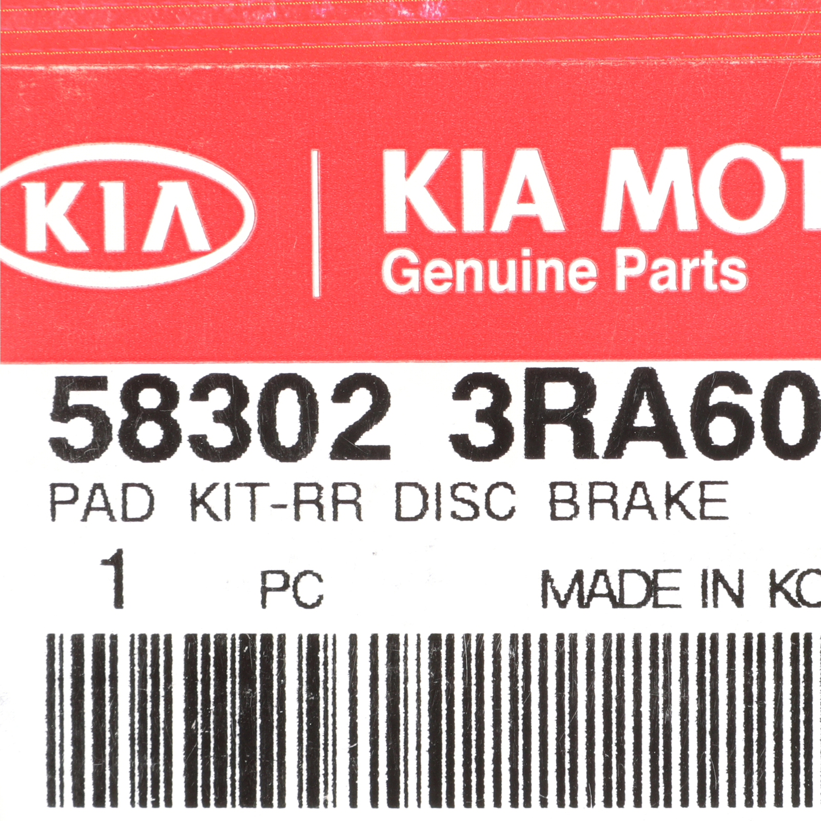 Kia OEM 2014 Cadenza Brakerearbrake Pads 583023RA60 for sale online