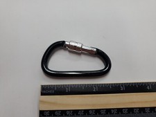 Locking Carabiner 2.5" - Black - Light Duty
